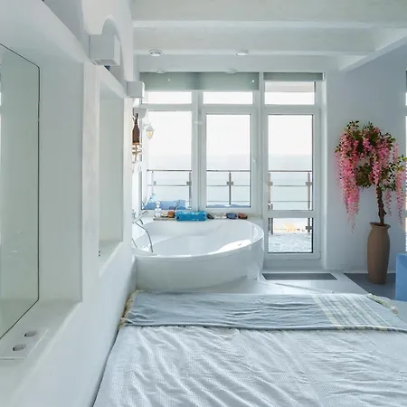 アパート Anna Maria Santorini - Greek & Large Sea Terrace Arcadia オデッサ