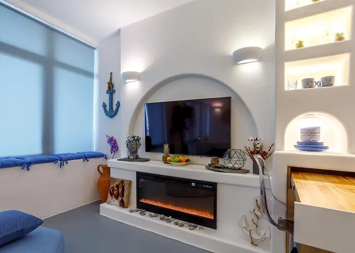 Anna Maria Santorini - Greek & Large Sea Terrace Arcadia Apartman